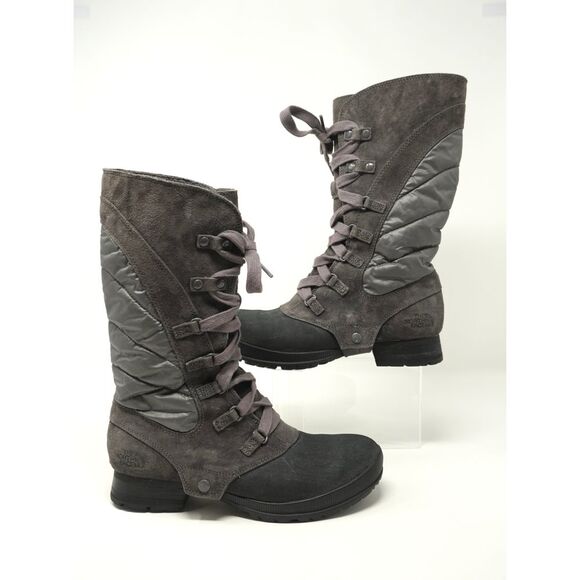 The North Face Zophia Waterproof Insulated Boot Suede Nylon Fill and Rubber - Picture 4 of 7